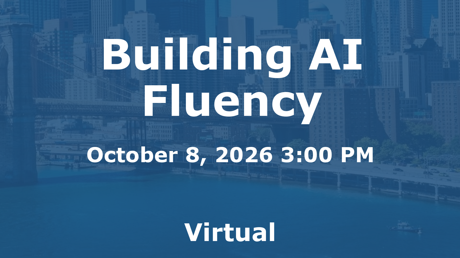 Building AI Fluency event image